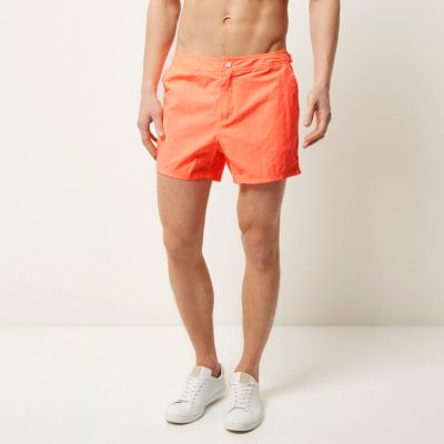 Fluro orange swim shorts